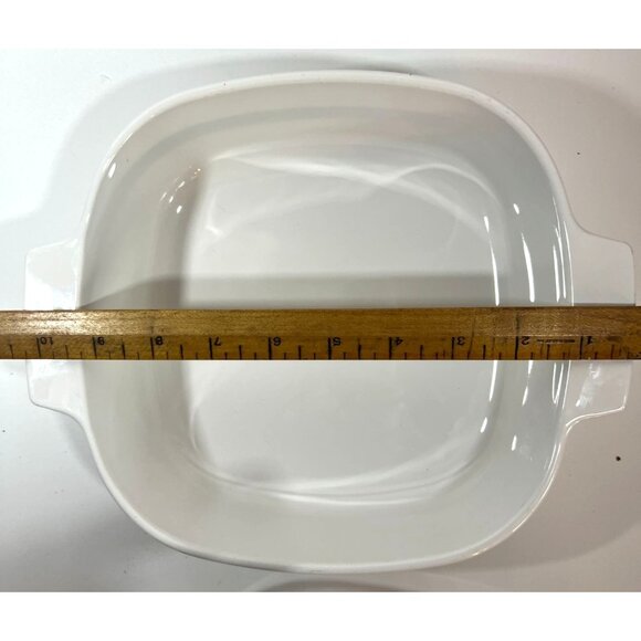 Vtg CorningWare 1Qt Casserole Dish + Lid Cornflower USA '60s - Picture 6 of 8